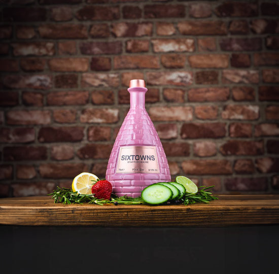 SIXTOWNS Premium Flavoured Pink Gin 70cl 37.5% ABV